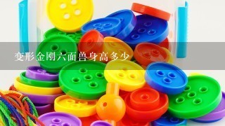 变形金刚6面兽身高多少